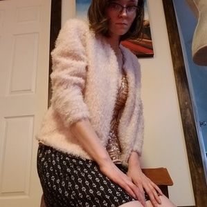 H&M Pink Fuzzy Top